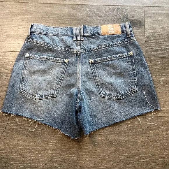 Free People We The Free Ivy Mid Rise Denim Jean Short Size 25 - Picture 4 of 14